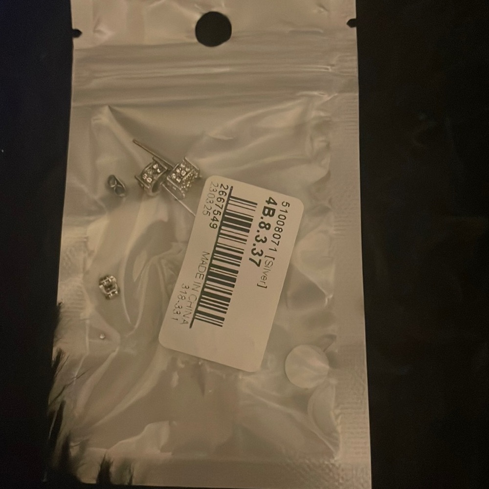 brand new diamond earrings